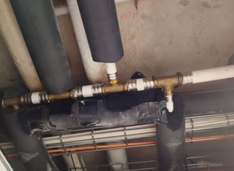 Fuite détecter sur tuyau en multicouche