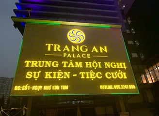 Biển alu chữ nổi cho trung tâm hội nghị tiệc cưới