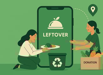 Left over food waste case study