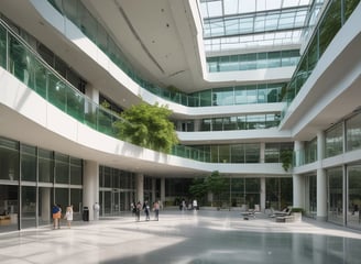 A person is typing on a MacBook Pro, viewing a website titled 'Personalize your portfolio.' The webpage displays three sections related to investing, each with different images and text. The laptop is on a grey table with a dark sofa and indoor plants in the background.