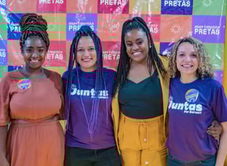 4 mulheres do Juntas por Barueri: Aline, Sabrina, Rose e Anne
