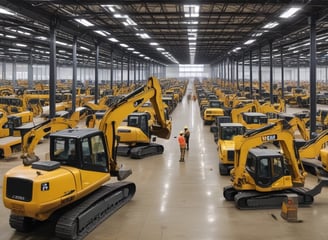 A car rental facility with noticeable signage in red and white is in view. The entrance shows a red vending machine and two trash bins nearby. The surroundings include buildings with visible architectural elements, and the area has some stairs leading up to the rental space.