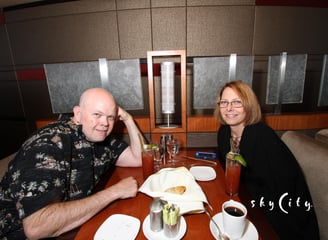 Lady and The Pirate dine atop the Space Needle in Seattle