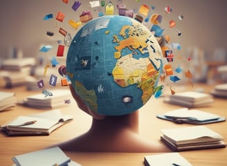 A 3D illustration featuring a web browser interface with the word SEO, various charts and graphs, a pie chart, and a rocket launching from the top of the window. The background is dark with scattered white dots, resembling a starry sky.
