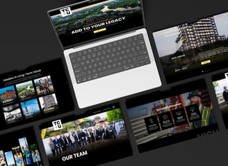 Brand development and website development for real estate marketing.