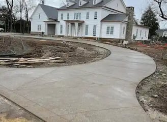 a driveway with a driveway and driveway with a driveway