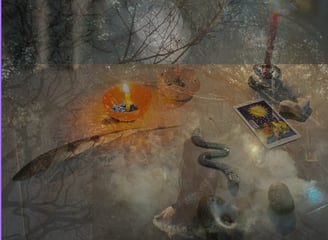 a shadow work constellation, the bone temple, in honour of black moon lilith