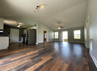 Professionally installed Vinyl flooring with anti-moisture barrier underneath