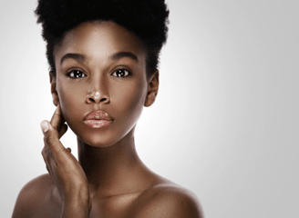 a woman with a black hair and a black hair