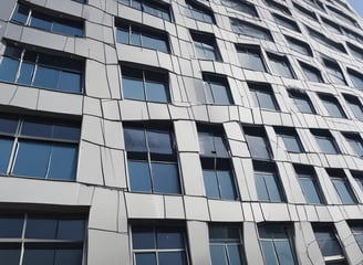 A clear blue sky dominates the image, with the upper segment of a solar panel array visible in the lower part. The structure is supported by sleek metal beams, suggesting a modern, sustainable energy theme.