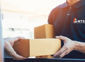 MTS driver delivering a urgent same day delivery
