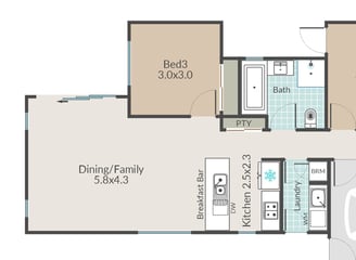 Add dimensions to floor plan