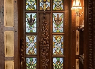 custom stained glass door