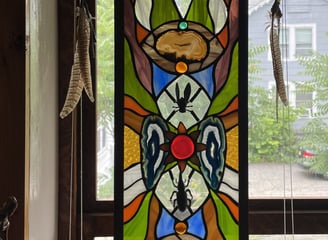 stained glass art piece