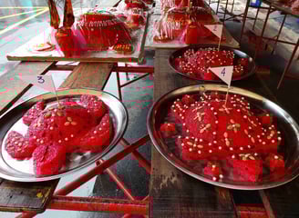 red turtle cake por tor hungry ghost festival phuket