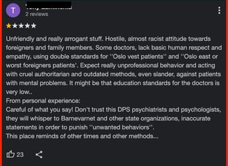 dps,psykiatrisk-avdeling-vinderen,Sidsel Onstad,Simona Eskeland,Kari Helene Winger