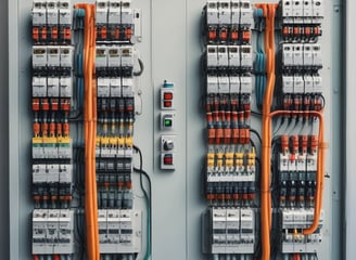 multicolored electronic part