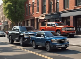 A luxury vehicle in a showroom setting, with a prominent front grille and sleek design. The environment is well-lit, showcasing multiple high-end cars on display.