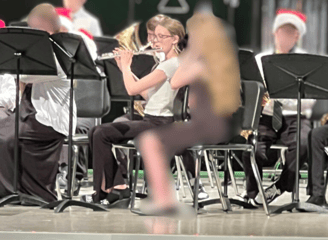 baylor playing the flute
