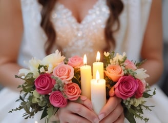 Three decorative candle holders with floral patterns and swirling designs sit in a dimly lit environment. The glow of the candlelight creates a warm and intimate ambiance.