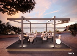 Pergola mit Tuch