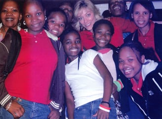 Angie Crouch with Love Hallie Team & Agape orphanage choir