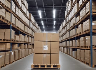A densely packed arrangement of shipping containers, predominantly white with the word 'EVERGREEN' in green, stacked in an orderly fashion at a shipping port. The containers are on racks and appear to be refrigerated, with visible cooling units. A few containers in red, blue, and green contrast with the majority.