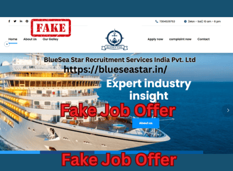 Blueseastar cruise job