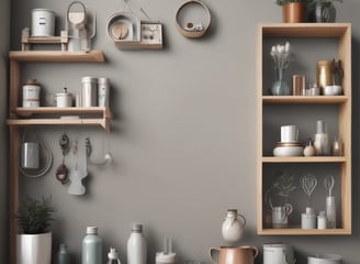 A display of skincare products with CBD ingredients in dark containers and eco-friendly packaging. These include a pump bottle, a small jar, and a box, arranged neatly on a light surface. Nearby is a decorative dried plant and a yellow geometric shape, likely made of paper or cardboard.