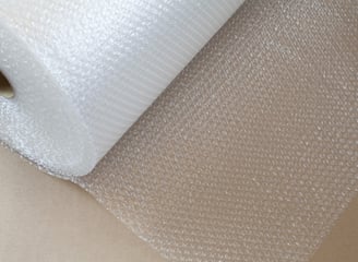 a roll of bubble wrap