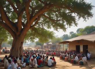 A vibrant red neon sign displaying the words 'The Beach Club', with the glow reflecting warmly on the surrounding area. Below the sign, multiple hanging lamps with a wicker-like texture add a subtle ambient light.