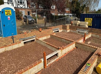 Groundwork contractor completed project in Shepperton, Surrey