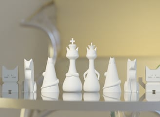 Cute cat chess