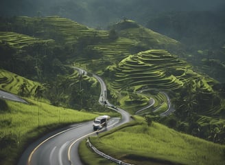 a large wooden door with a plant in front of it