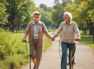 adultos mayores disfrutando de su retiro