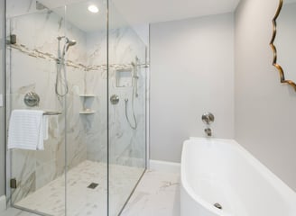 Bathroom Remodel, shower, glass, bathtub, tile