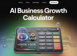 Advanced AI-Powered Business Growth Calculator with Neural Networks, Graphs, and Tech-Inspired Design"
