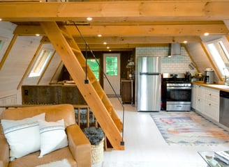 Innenansicht eines Tiny Hauses