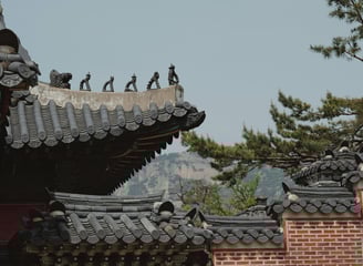 Dach eines Hanok