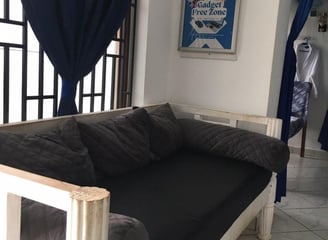 a couch in a room