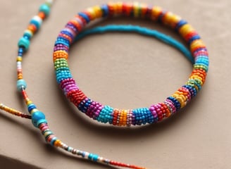 Bracelet de perles multicolore