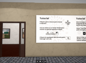 Tela inicial do museu virtual da Comunidade Quilombola de São Tomé 