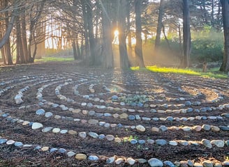 Photo of a labyrinth.