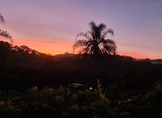 Por do Sol na Pousada Terras de Bragança