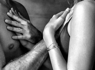 a man and woman in a conection moment