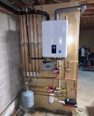 boiler radiant heated floors