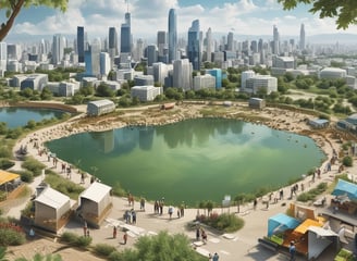 A grand, ornate building with classical architecture featuring a series of columns and decorative stonework. Italian and European Union flags are attached to the building. In the background, a construction crane is visible next to some trees under a clear blue sky.