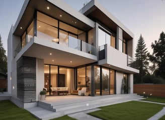 An abstract architectural design featuring a complex pattern of intersecting metallic beams. The structure is layered with a geometric arrangement, highlighting the contrast between the metallic gray and the warm wooden and glass paneling in the background.