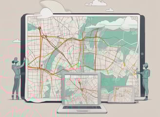 A large map is filled with colorful push pins, particularly concentrated in the region of the United States and Canada. The map details geographical areas, continental outlines, and place names, with pins marking specific locations.