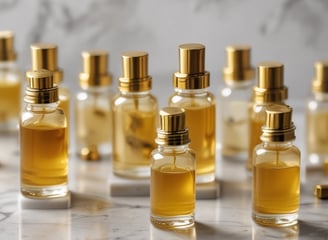 Several bars of handmade soap are neatly stacked on a scalloped metal dish. The soaps are individually wrapped in clear packaging and tied with rustic twine. A round label on one of the soaps reads 'Hand Crafted with Love For You.' The background features floral elements on a light surface.